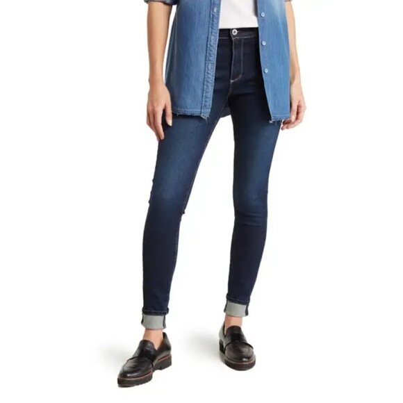 💕AG💕 Farrah High Waist Skinny Ankle Jeans - Darjeeling Blue 27 NWT - Picture 8 of 16